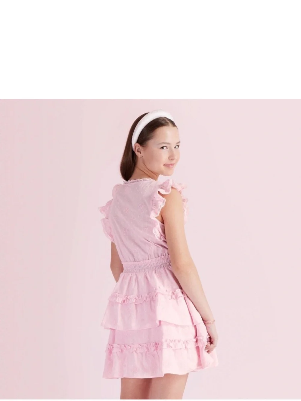 Beck Alouette Rose Embroidery Tiered Ruffle Dress from LoveShackFancy x Target